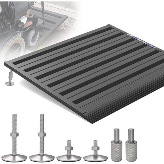adjustable aluminum ramp capacity