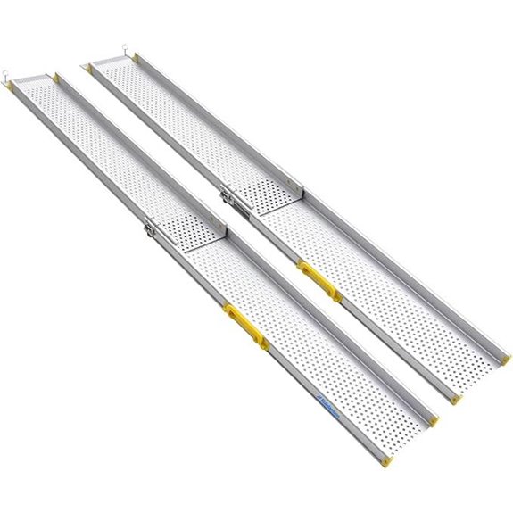 Ruedamann 8FT Adjustable Aluminum Wheelchair Ramps (2 Pcs)