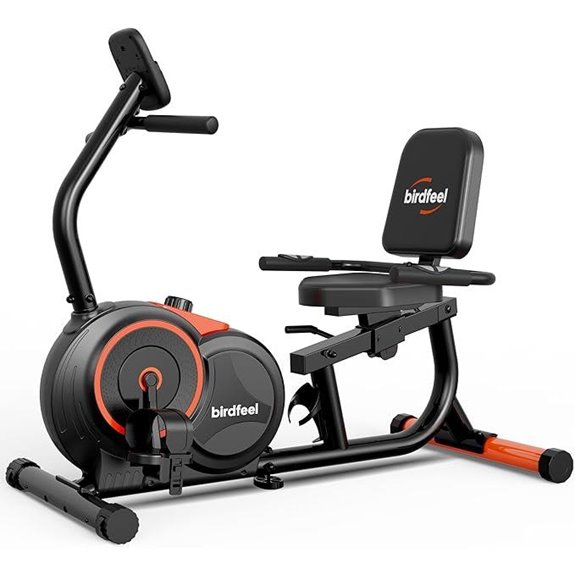 Recumbent Exercise Bike for Home with Adjustable Gears