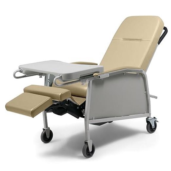 Lumex 3-Position Medical Recliner with Wheels