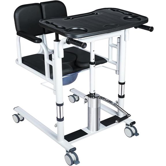 Portable Patient Lift Chair with Adjustable Height