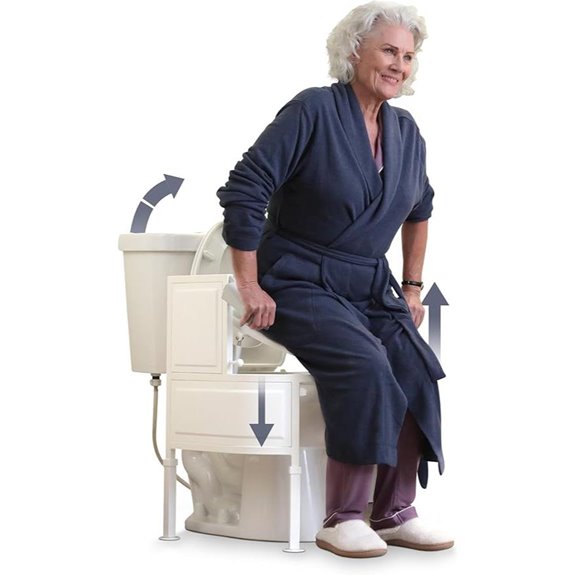 S3 Sit-to-Stand Bathroom Toilet Chair Adjustable FDA Registered