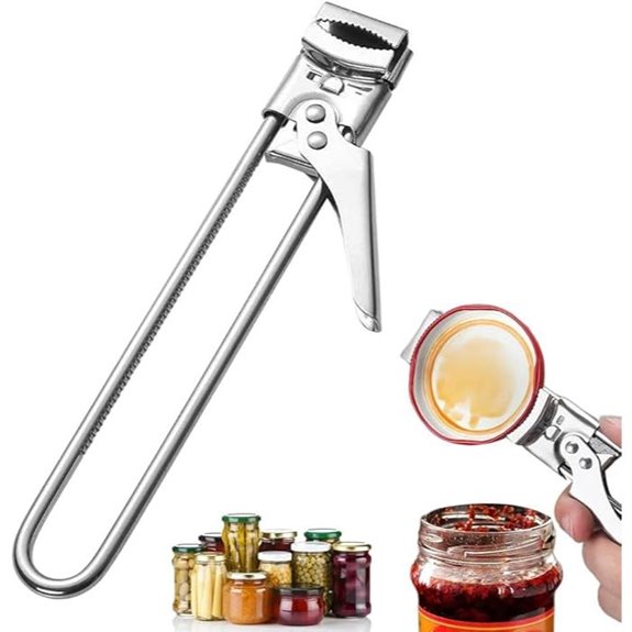 Adjustable Stainless Steel Jar Opener for Weak Hands