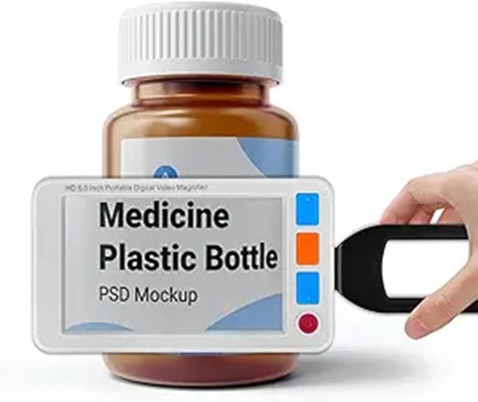 Digital Magnifier with 3X-48X Zoom and Simplified Buttons