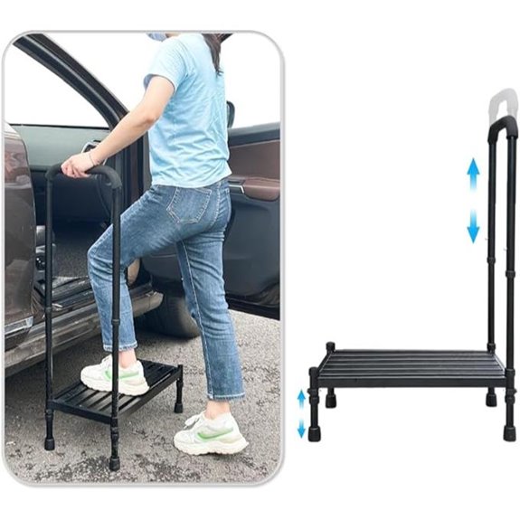 Medical Step Stool with Handle for Adults and Seniors