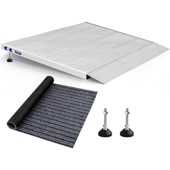 Aluminum Threshold Ramp for Wheelchairs and Doors