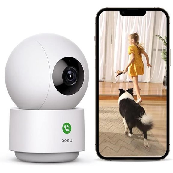 Aosu 2K Indoor Security Camera with Motion Tracking