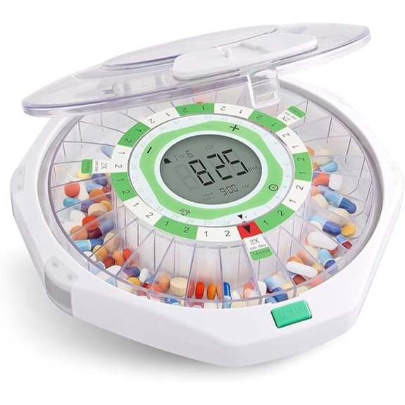 Live Fine 28-Day Automatic Pill Dispenser with LCD