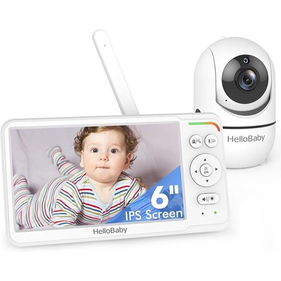 HelloBaby Baby Monitor with IPS Screen and Night Vision