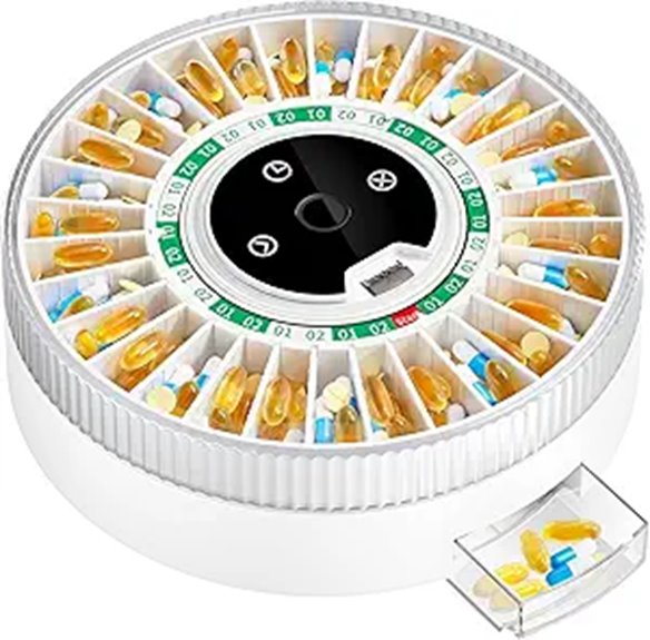 Colorwing 2025 Smart Pill Dispenser with Bluetooth & Locks