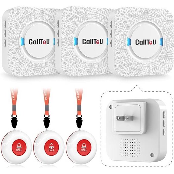 CallToU Caregiver Pager System with Transmitters