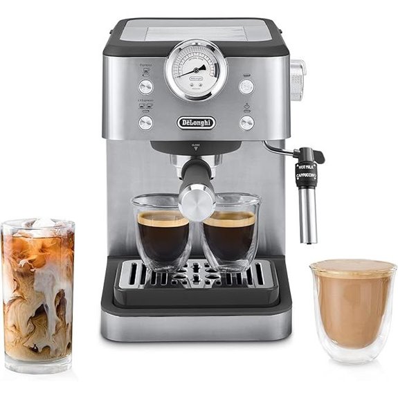 classic espresso machine with frother