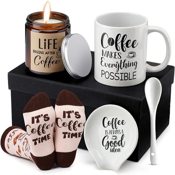 Vabean Coffee Lover Gifts Set with Mug and Accessories