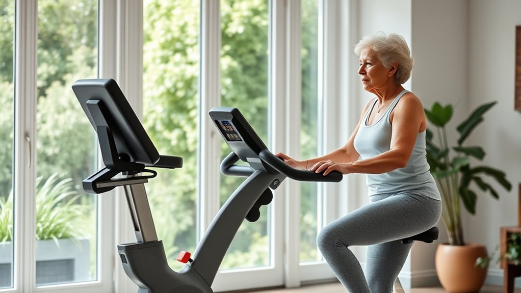 comfortable adjustable quiet exercise