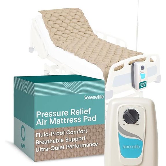 SereneLife Air Pressure Mattress Pad with Electric Pump