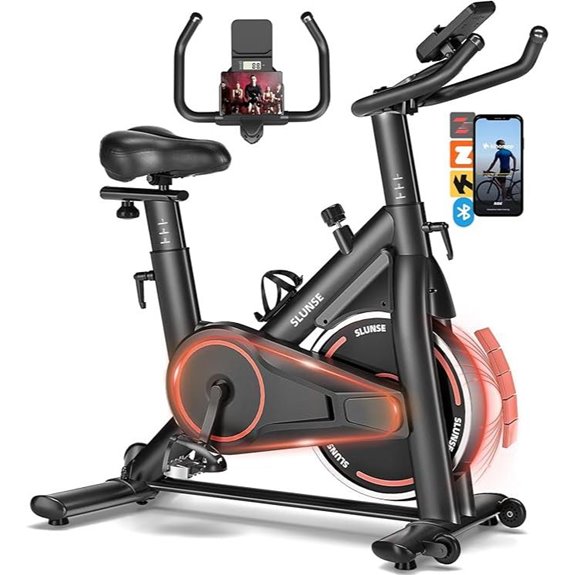 Exercise Bike with Resistance Digital Monitor & Phone Mount