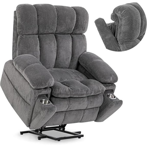 Dual Motor Lift Recliner with Heat Massage & USB