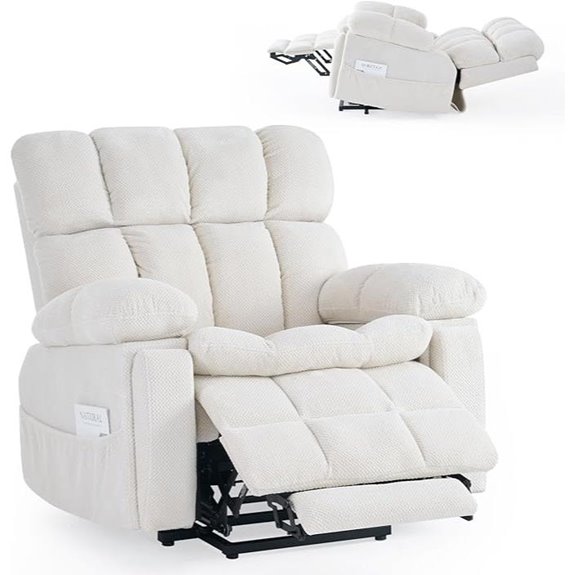 Dual Motor Power Lift Recliner with Heat & Massage