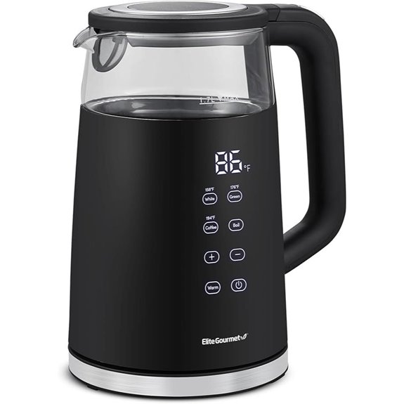 Elite Gourmet 1.7L Dual Wall Touch Electric Kettle