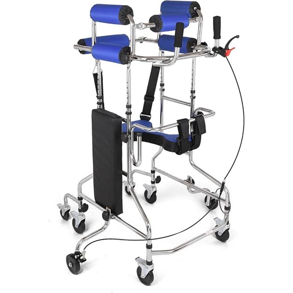 Adult 8-Wheel Walking Aid with Seat and Hand Brake