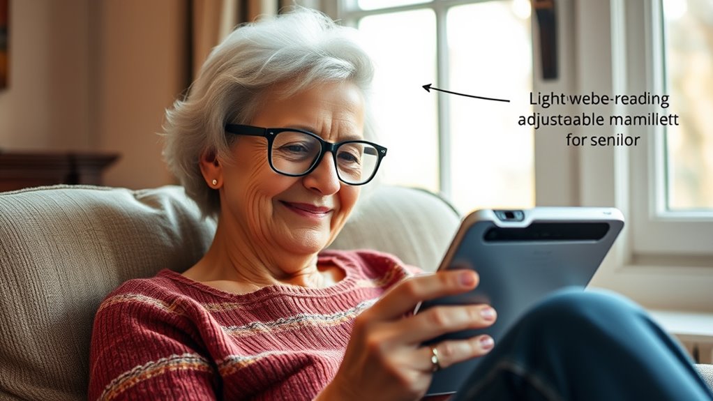 elderly reading aid features