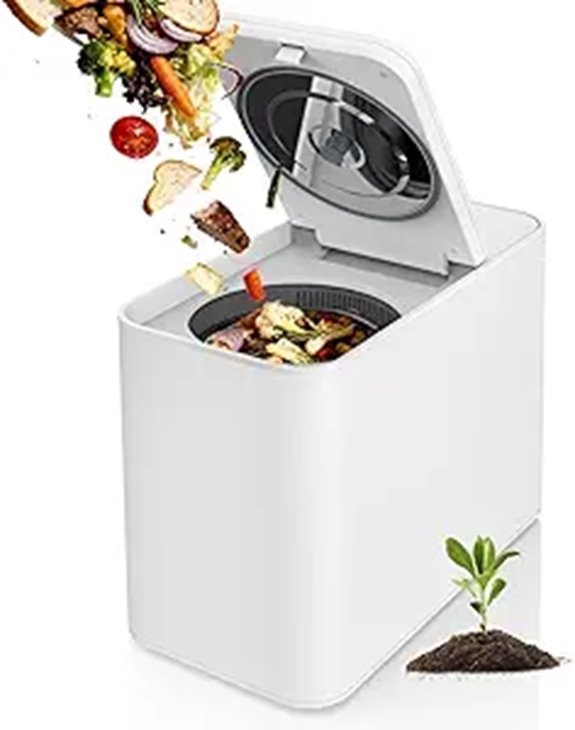 3L Electric Compost Bin for Kitchen Odorless & Auto-Cleaning