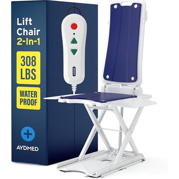 AYDMED 2-in-1 Electric Lift Chair with 308 lbs Capacity
