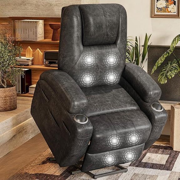 Flamaker Electric Recliner Chair with Cup Holders
