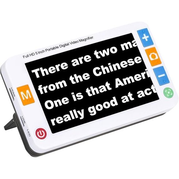 Low Vision Electronic Video Magnifier for the Visually Impaired