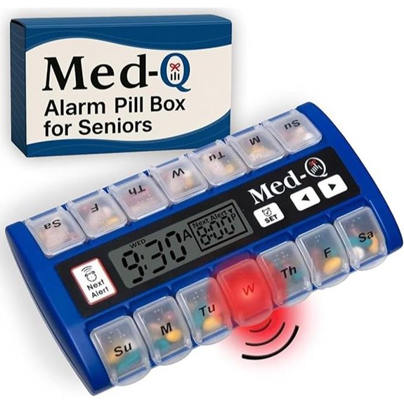 Digital Pill Box with Alarms and Reminders