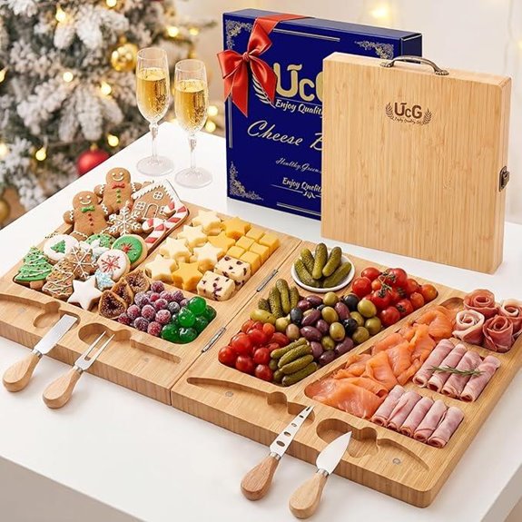 Charcuterie Board Gift Set with Knife for Women