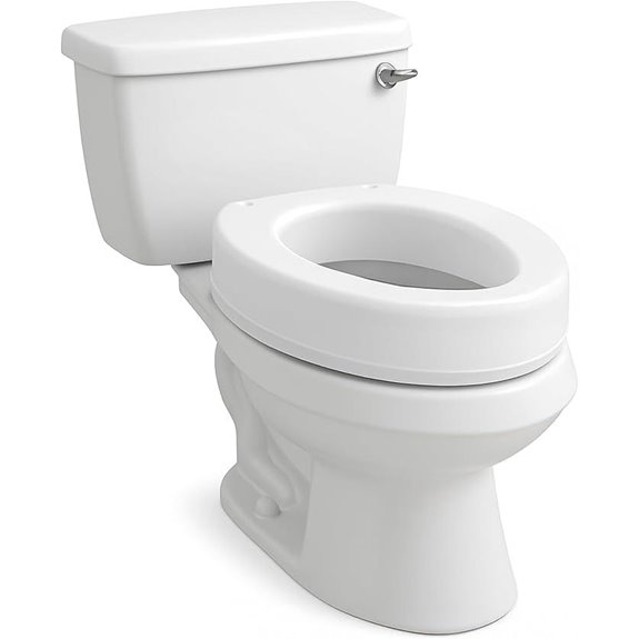 elongated toilet seat riser