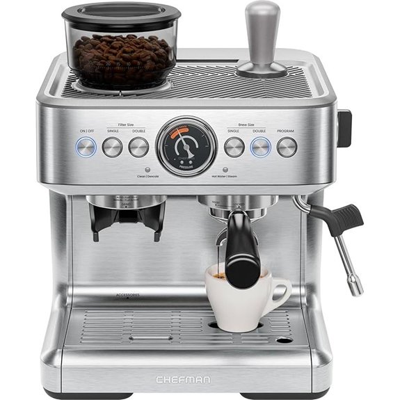 espresso machine with grinder