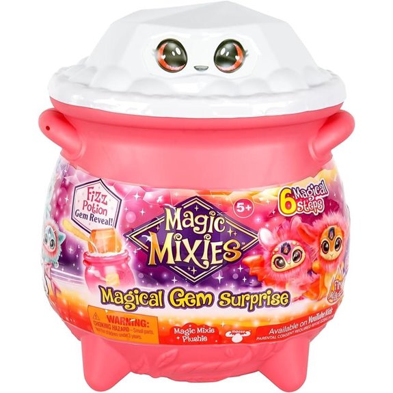 Magic Mixies Fire Magic Cauldron with Plushie & Ring