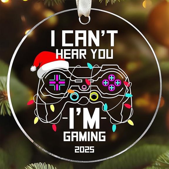 Gaming Christmas Ornament for Teen Boys and Men