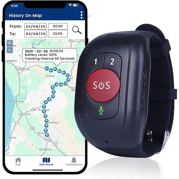 SecuLife Medical Alert Bracelet with GPS and SOS