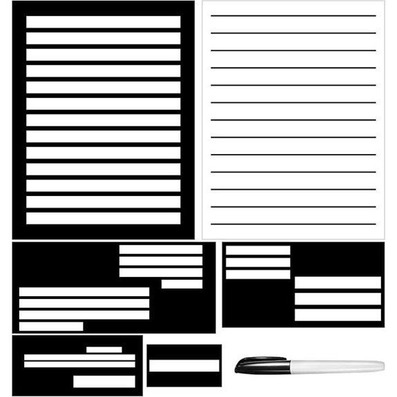 Writing Guide Kit for Low-Vision Seniors (10 Guides)