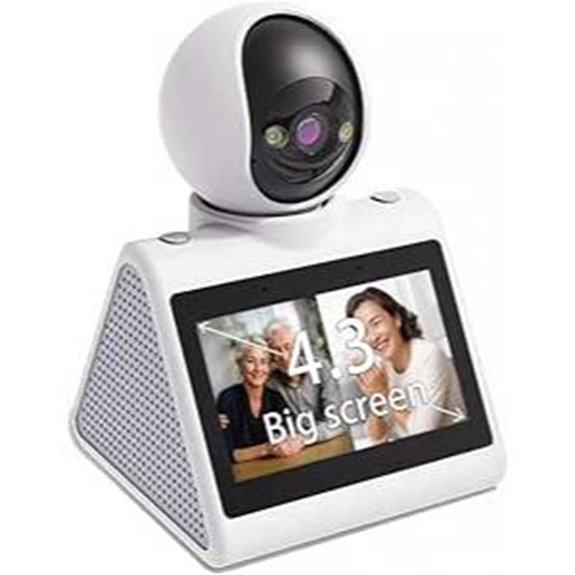 Home Security Camera with 4.3 Screen & 1080P HD