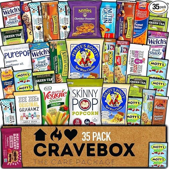 CRAVEBOX Healthy Snack Box Christmas Gift Pack