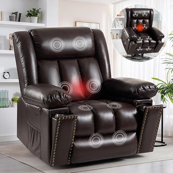 Electric Power Lift Recliner Chair with Heat & Massage