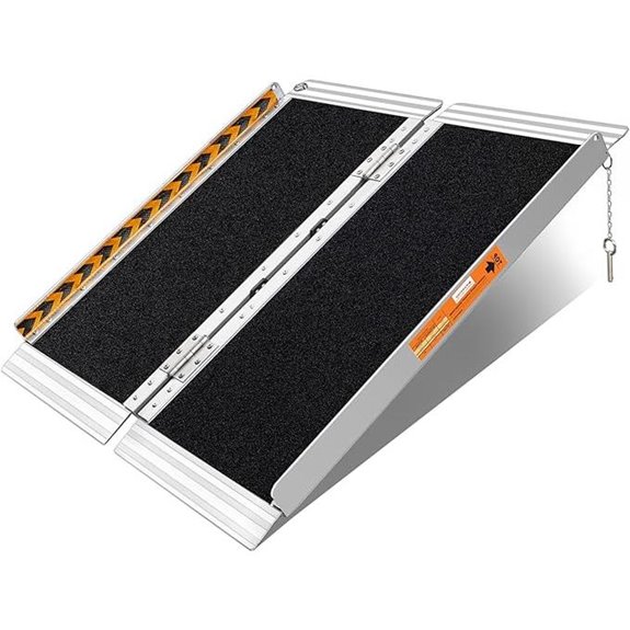 FACHNUO Portable Aluminum Wheelchair Ramp 800LBS Capacity