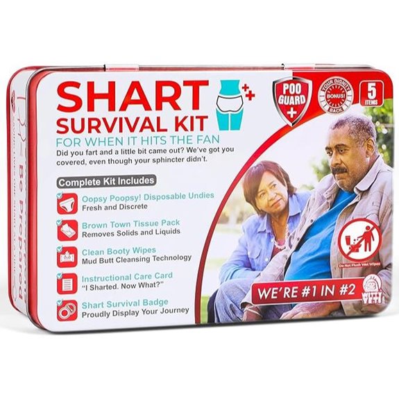 Funny Shart Survival Kit with Wipes and Badge