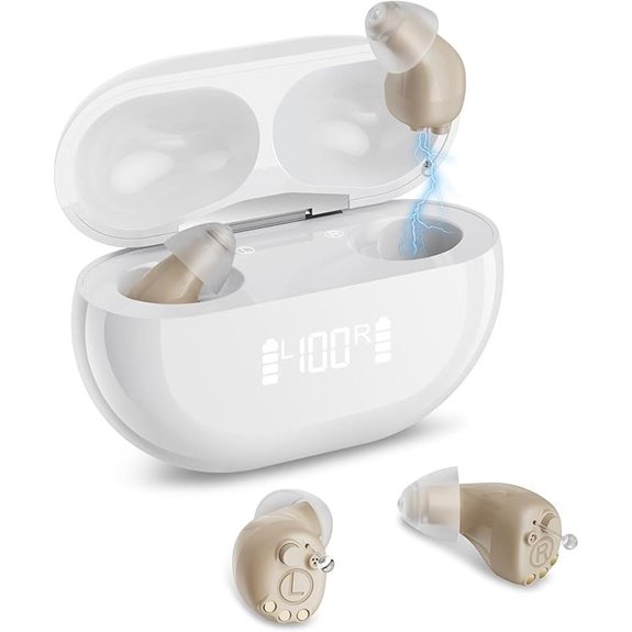 Invisible Rechargeable Digital Hearing Aids for Seniors