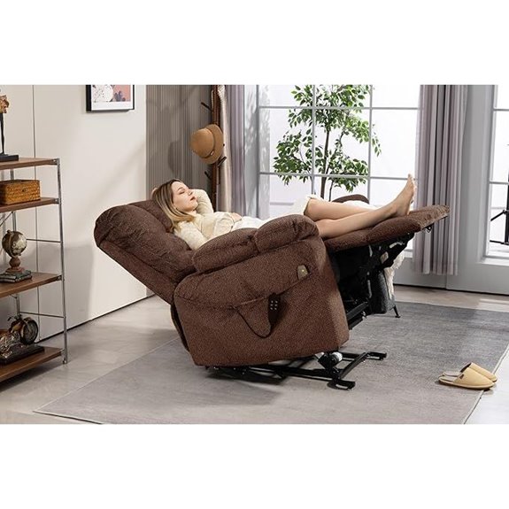 Oversized Power Lift Recliner with Massage and Heat