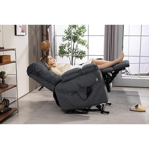 Oversized Power Lift Recliner with Massage and Heat