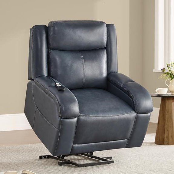 Watson & Whitely Leather Power Lift Recliner Chair