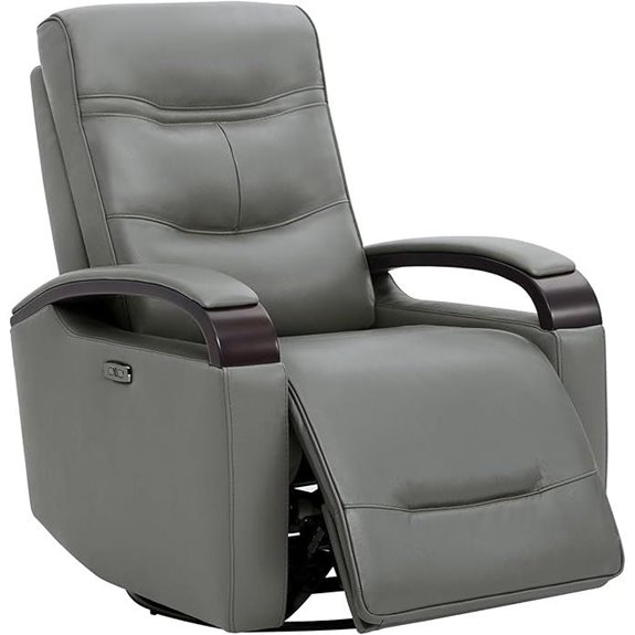 CHITA Leather Power Recliner with Adjustable Headrest