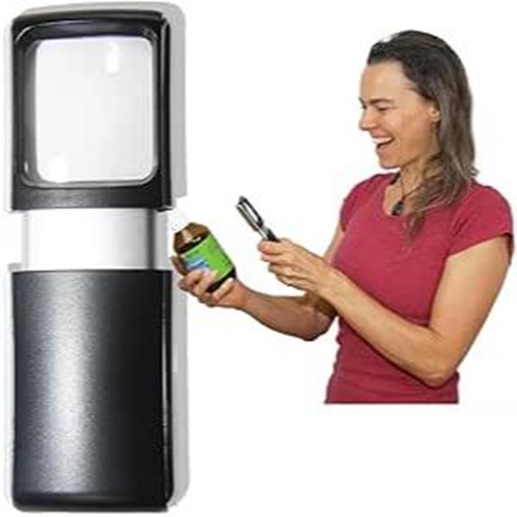 LED Lighted Pocket Magnifier for Close Work