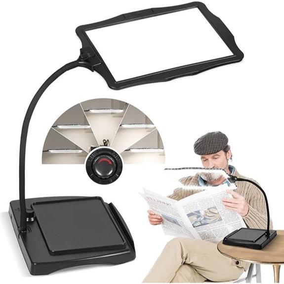 led stand magnifying glass