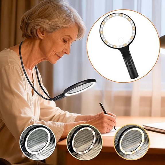 lighted hands free magnifier